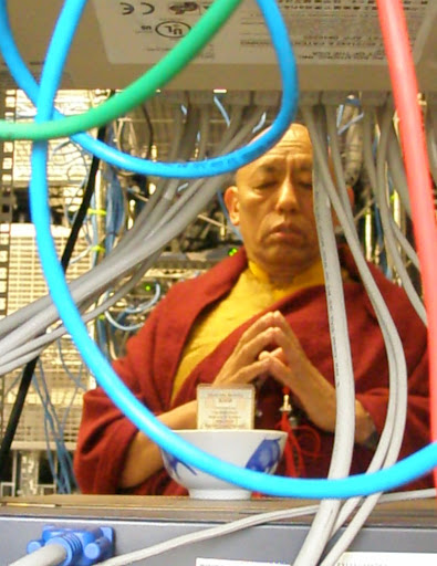 Ven Lama Samten blessing the internets 2007-09